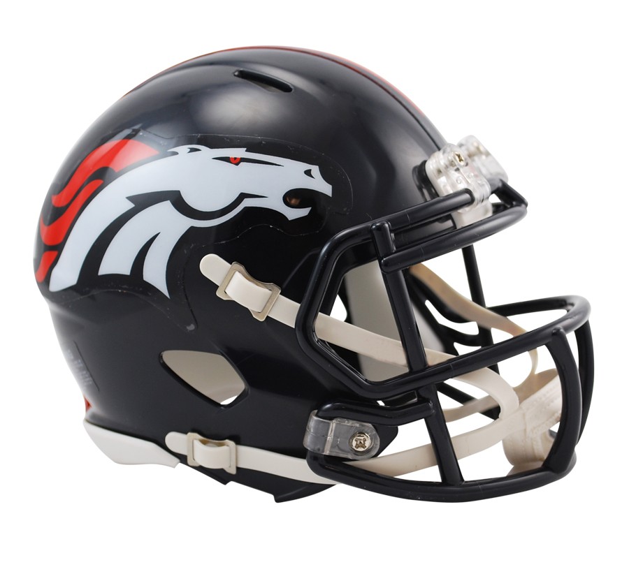 Denver Broncos 1997-2023 Throwback Riddell Mini Speed Helmet