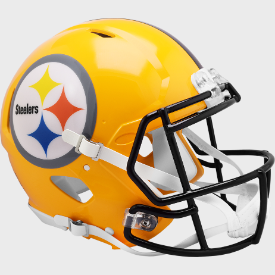 Pittsburgh Steelers 1962 Throwback 75th Anniversary Riddell Full Size Authentic Speed Helmet Yellow Gold Shell