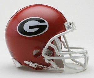 Georgia Bulldogs Riddell Mini Vsr4 Helmet