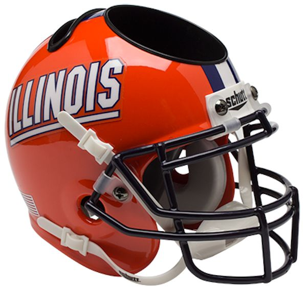 Illinois Fighting Illini Authentic Mini Helmet Desk Caddy