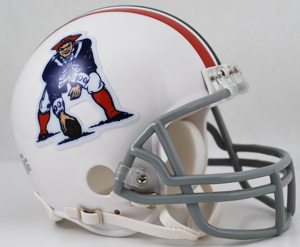 Riddell NFL New England Patriots 1965-1981 Throwback Replica Vsr4 Mini Football Helmet