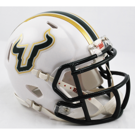 Riddell NCAA South Florida Bulls White Revolution Speed Mini Helmet