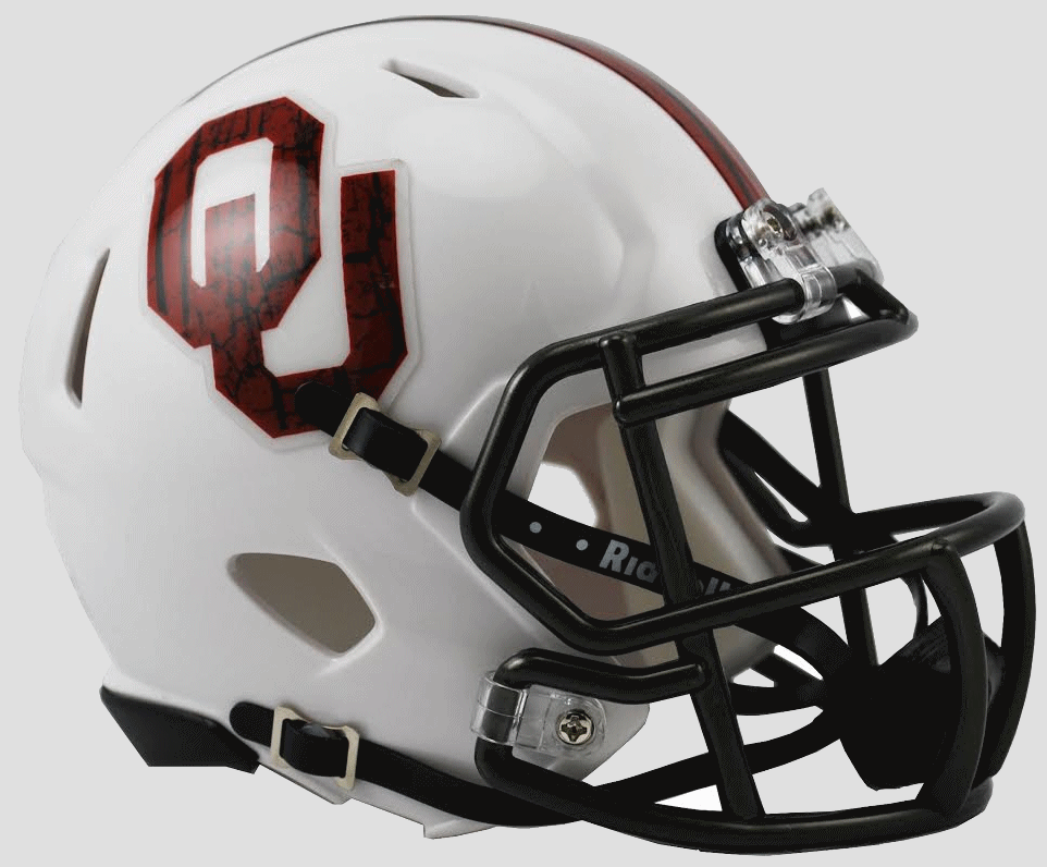 Oklahoma Sooners Bring The Wood White Revolution Speed Mini Helmet