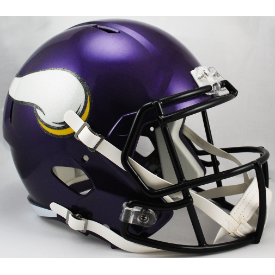 Riddell NFL Minnesota Vikings Satin Purple Revolution Speed Replica Full Size Helmet