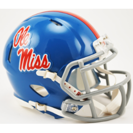 Riddell NCAA Mississippi (Ole Miss) Rebels Powder Blue Speed Mini Football Helmet