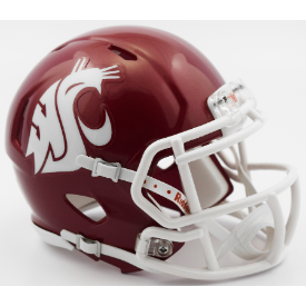 Riddell NCAA Washington St Cougars 2016 Crimson Revolution Speed Mini Helmet