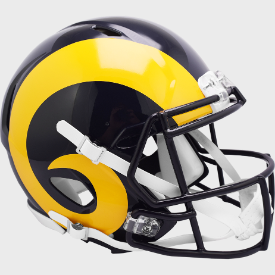 Los Angeles Rams 2019 Color Rush Riddell Full Size Authentic Speed Helmet