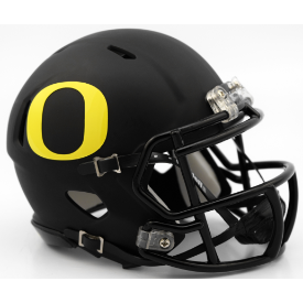 Riddell NCAA Oregon Ducks Matte Black Revolution Speed Mini Helmet