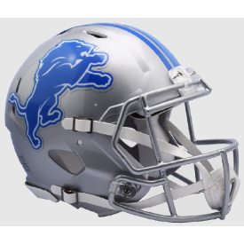 Detroit Lions 2017-2023 Throwback Riddell Full Size Authentic Speed Helmet