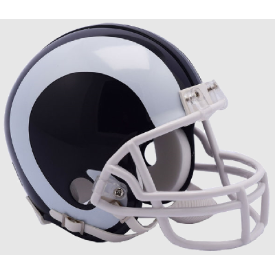 Los Angeles Rams 2017-2019 Throwback White Horn Riddell Mini Vsr4 Helmet