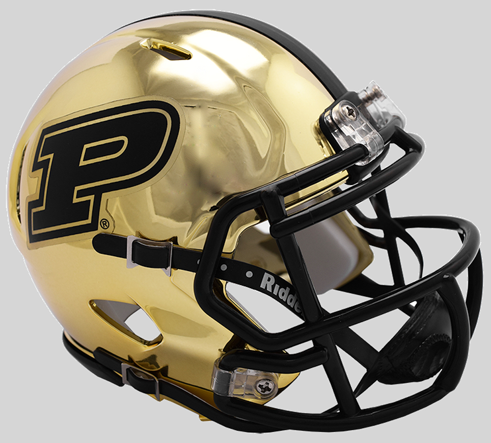 Riddell NCAA Purdue Boilermakers 2018 Chrome Speed Mini Football Helmet