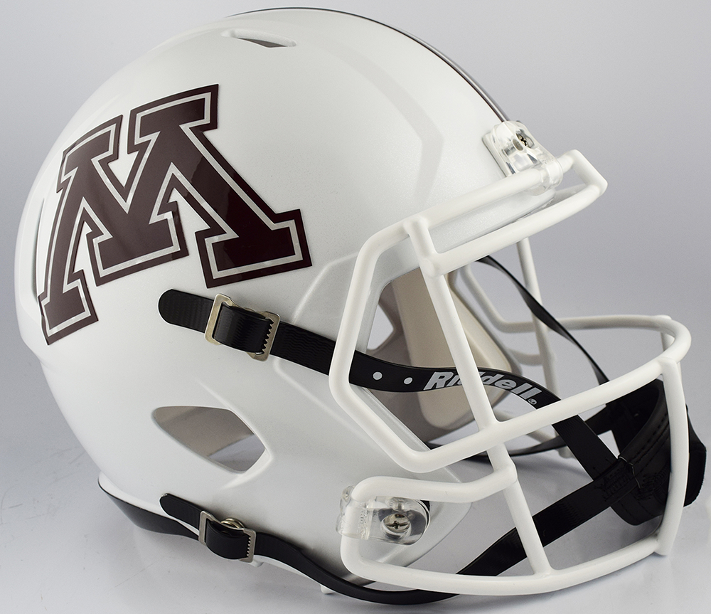 Riddell NCAA Minnesota Golden Gophers 2018 White Replica Speed Full Size Football Helmet