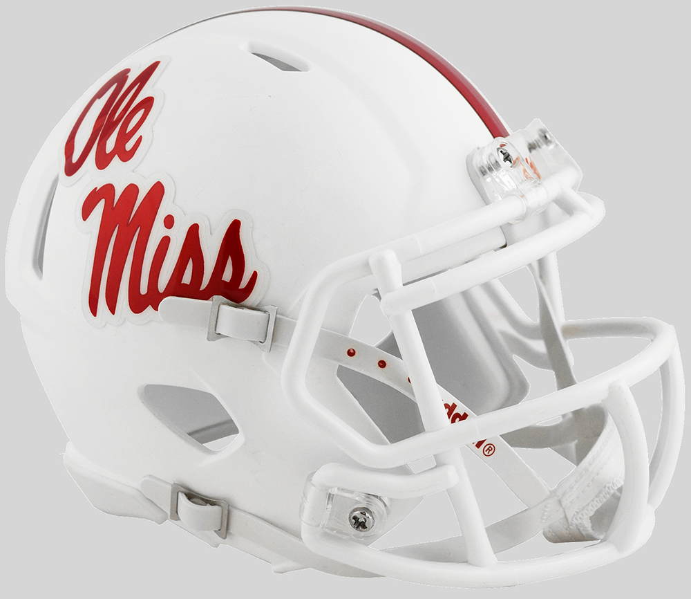 Riddell Mississippi (Ole Miss) Rebels 2018 White Speed Mini Helmet