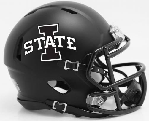 Riddell Iowa St Cyclones 2018 Satin Black Speed Mini Helmet