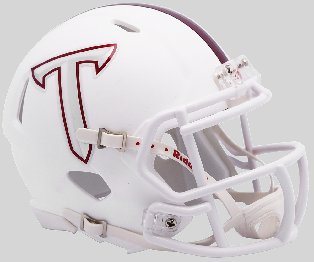 Riddell NCAA Troy Trojans T Side Decals Speed Mini Football Helmet