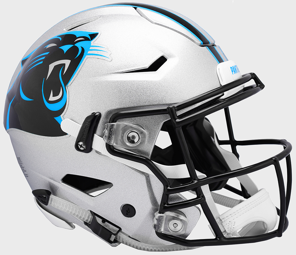 Riddell NFL Carolina Panthers Authentic SpeedFlex Full Size Football Helmet