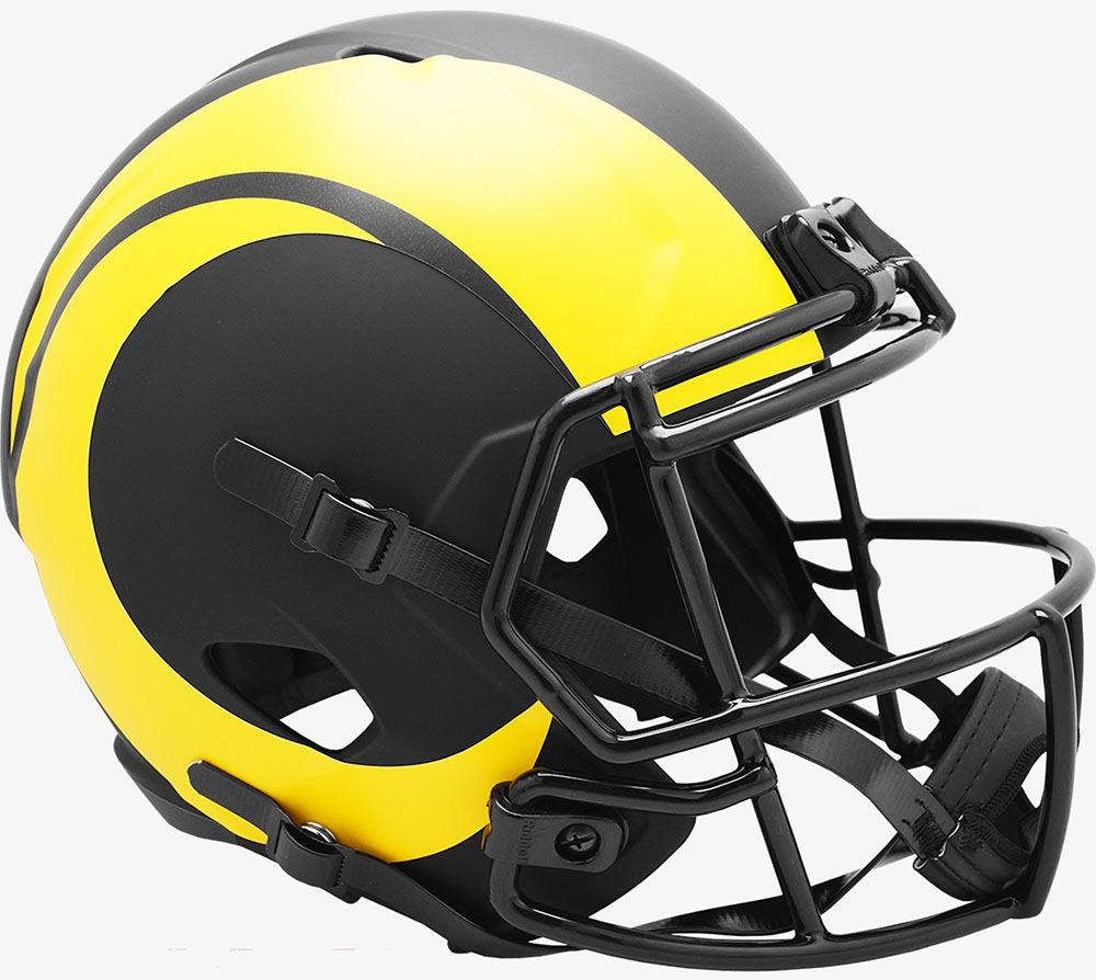 Los Angeles Rams 2020 Eclipse Riddell Full Size Replica Speed Helmet
