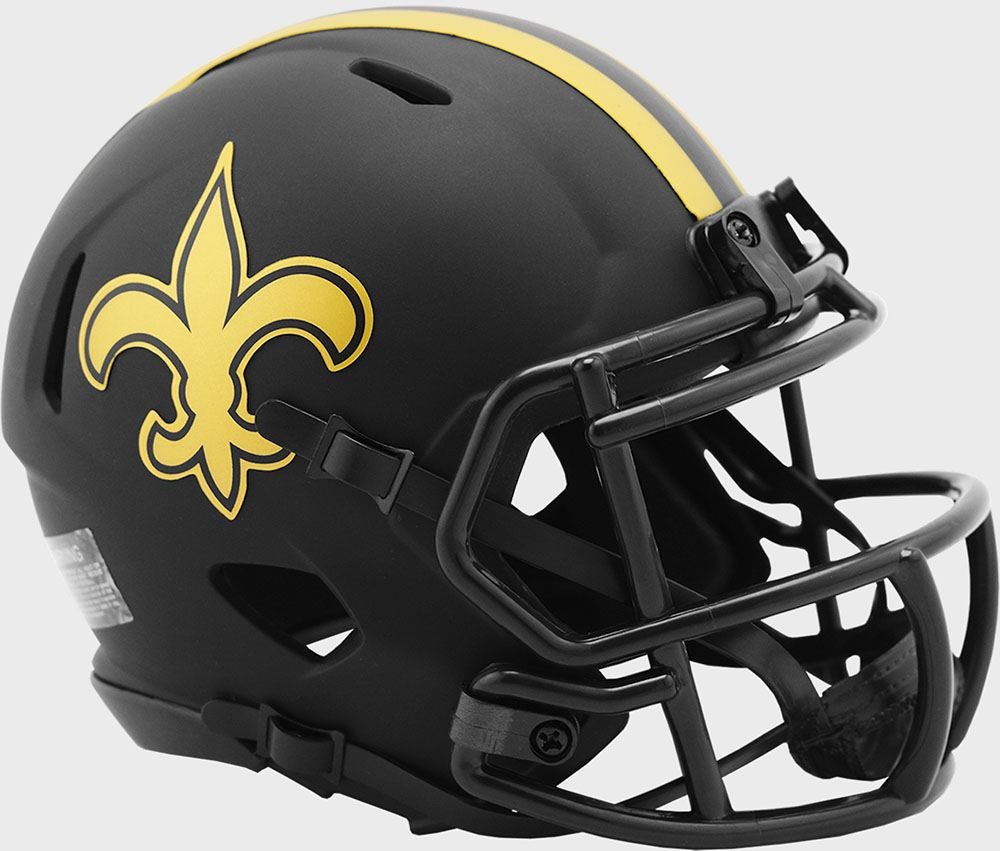 New Orleans Saints 2020 Eclipse Riddell Mini Speed Helmet