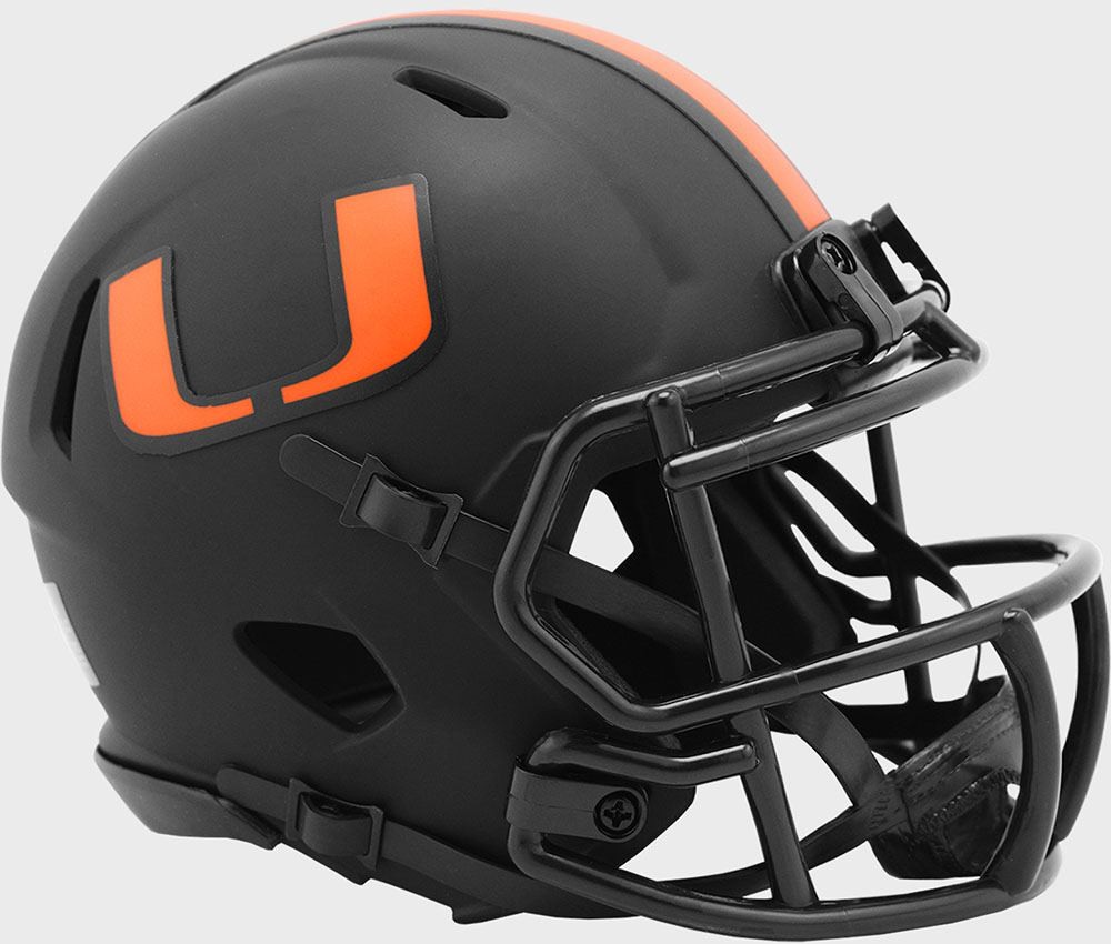 Miami Hurricanes 2020 Eclipse Riddell Mini Speed Helmet