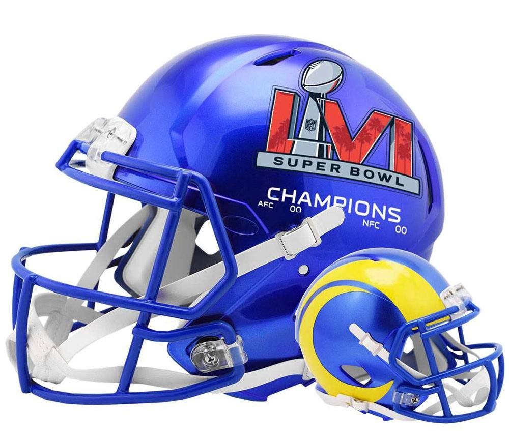 Los Angeles Rams Speed Riddell Mini Football Helmet