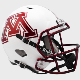Minnesota Golden Gophers Chrome Decal Riddell Full Size Replica Speed Helmet New 2022