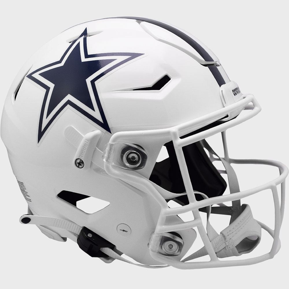 Dallas Cowboys On-Field Alternate Riddell Full Size Authentic SpeedFlex  Helmet Arctic White Shell New 2022