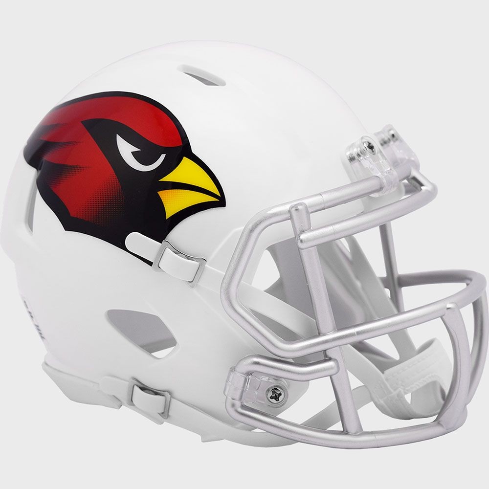 Arizona Cardinals Riddell Pocket Pro Speed Helmet with Silver Facemask New 2023
