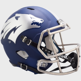 Nevada Wolf Pack Matte Navy Riddell Full Size Replica Speed Helmet New 2023