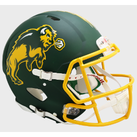 North Dakota St Bison Flat Green Riddell Full Size Authentic Speed Helmet New 2024