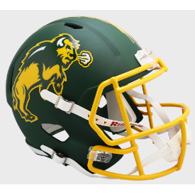 North Dakota St Bison Flat Green Riddell Full Size Replica Speed Helmet New 2024