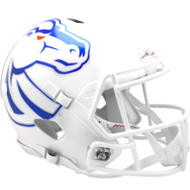 Boise St Broncos White Riddell Full Size Authentic Speed Helmet New 2024