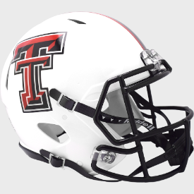Texas Tech Red Raiders White Riddell Full Size Authentic Speed Helmet New 2024