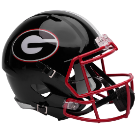Georgia Bulldogs Black Shell Riddell Full Size Replica Speed Helmet New 2025