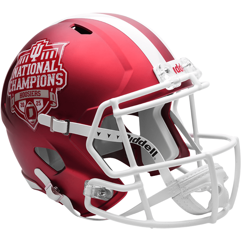 Limited Edition Indiana Hoosiers 2025 CFP National Champions Riddell Full Size Replica Speed Helmet New 2026