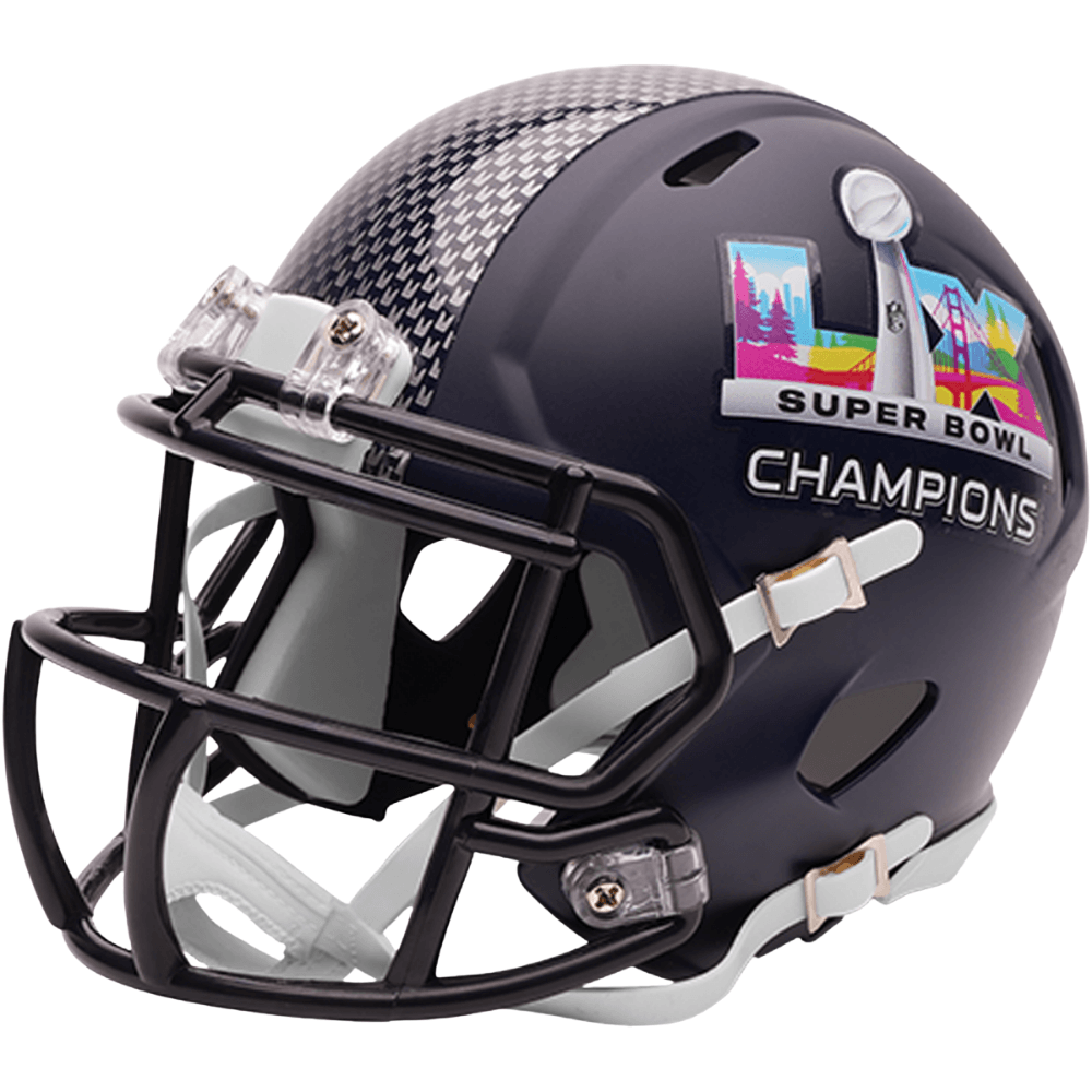Limited Edition Seattle Seahawks NFL Super Bowl 60 Champions Riddell Mini Speed Helmet New 2026