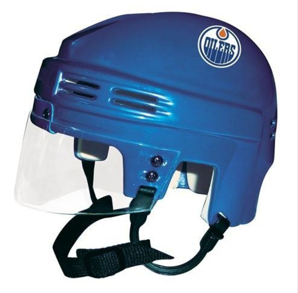 Sportstar Athletics NHL Edmonton Oilers Home Authentic Mini Ice Hockey Helmet