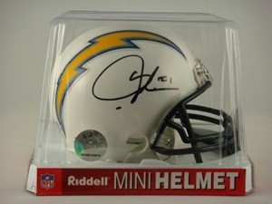 LaDainian Tomlinson Autographed San Diego Chargers Replica Mini Helmet