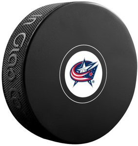 InGlasCo NHL Columbus Blue Jackets Autograph Souvenir Ice Hockey Puck