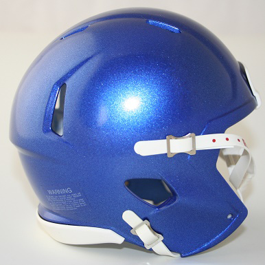 Riddell Memphis Tigers Blue Blank Customizable Speed Mini Football Helmet Shell