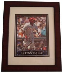 Ryan Howard Signed Topps 2007 Trading Card Promo 8x10 Photo #10/25