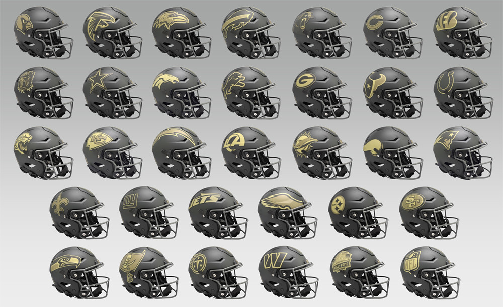 Limited Edition NFL Salute to Service Alternate Concept 2025 Series 4 Riddell Mini Speed Helmets CHOOSE FROM 31 TEAMS New 2025