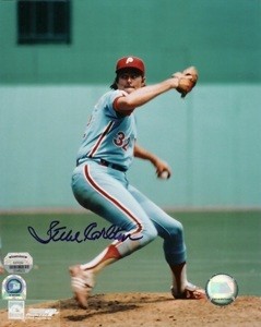 Steve Carlton Signed PhotoFile 8x10 Photo