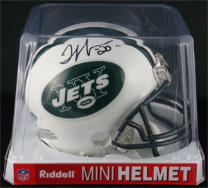 Thomas Jones Autographed New York Jets Replica Mini Helmet