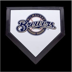 Milwaukee Brewers Authentic Mini Home Plate