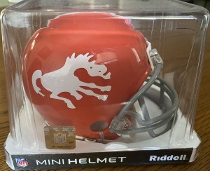 Denver Broncos 1962-1965 Throwback Riddell Mini Vsr4 Helmet
