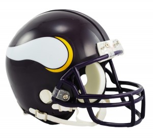 Minnesota Vikings 1983-2001 Throwback Replica Mini Helmet