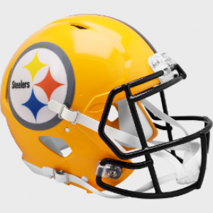 Pittsburgh Steelers 1962 Throwback 75th Anniversary Riddell Full Size Authentic Speed Helmet Yellow Gold Shell