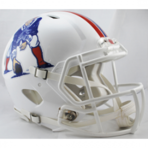New England Patriots 1982-1989 Throwback Riddell Full Size Authentic Speed Helmet