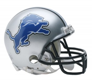 Riddell NFL Detroit Lions 2009-2016 Throwback VSR4 Replica Mini Helmet