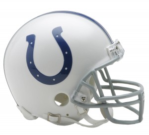 Indianapolis Colts 2004-2019 Throwback Riddell Mini Vsr4 Helmet